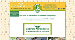 Desktop Screenshot of cabinets-veterinaires.lu