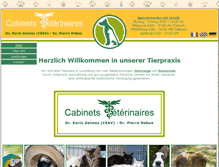 Tablet Screenshot of cabinets-veterinaires.lu